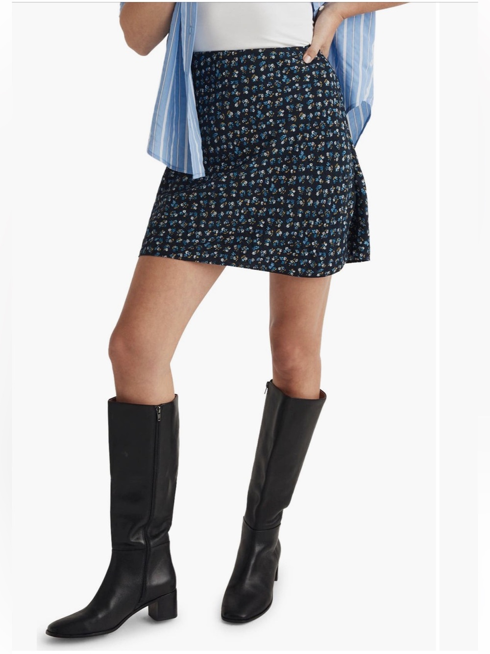 Madewell Layton Floral Miniskirt